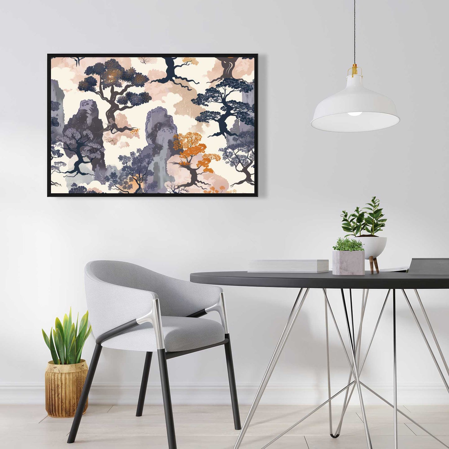 Voidless - Orange Framed Canvas for Stylish Home Decor