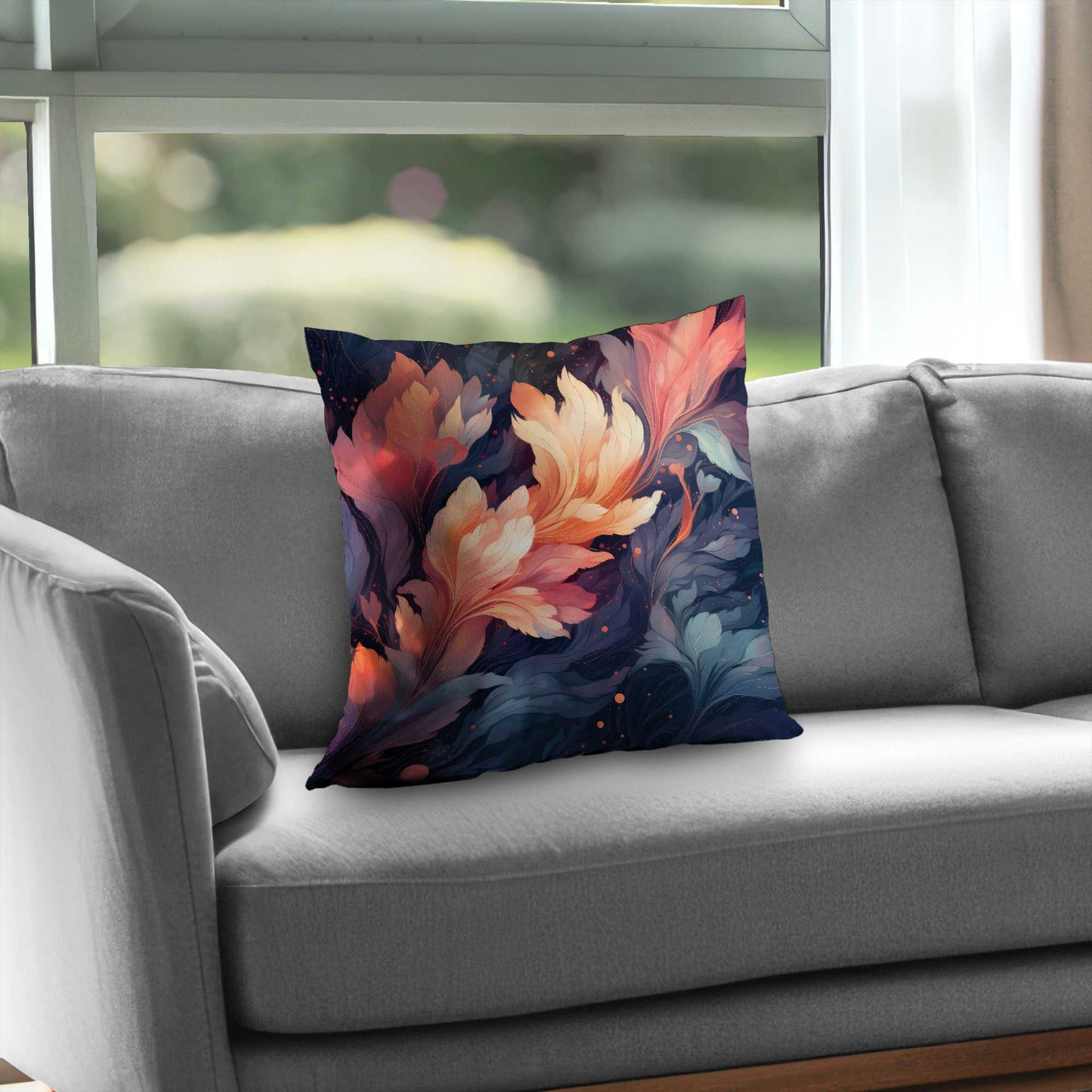 Ethereal Poly Twill Throw Pillow | Elegant Home Decor Accent