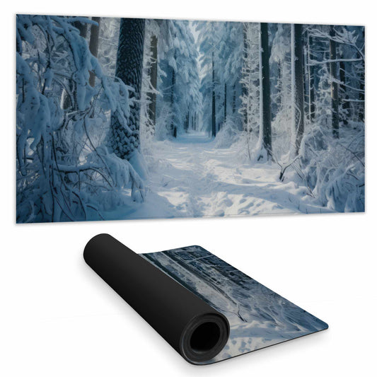 Cold Forest Desk Mat | Stylish Home Decor Surface Protector