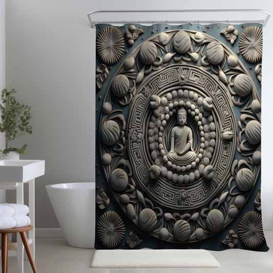 Spiritual peace - Shower Curtain