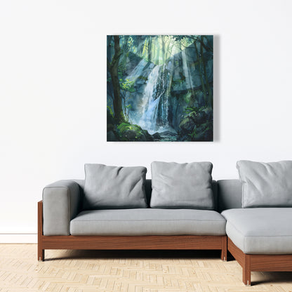 Sleeping Fall - Blue Canvas Home Decor | Elegant Wall Art