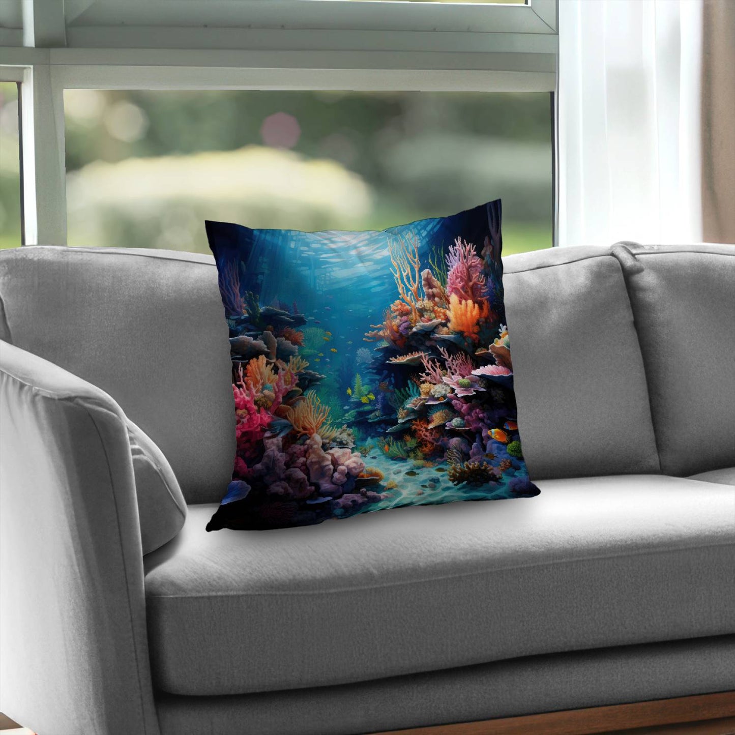 Coral - Throw pillow - Print on demand