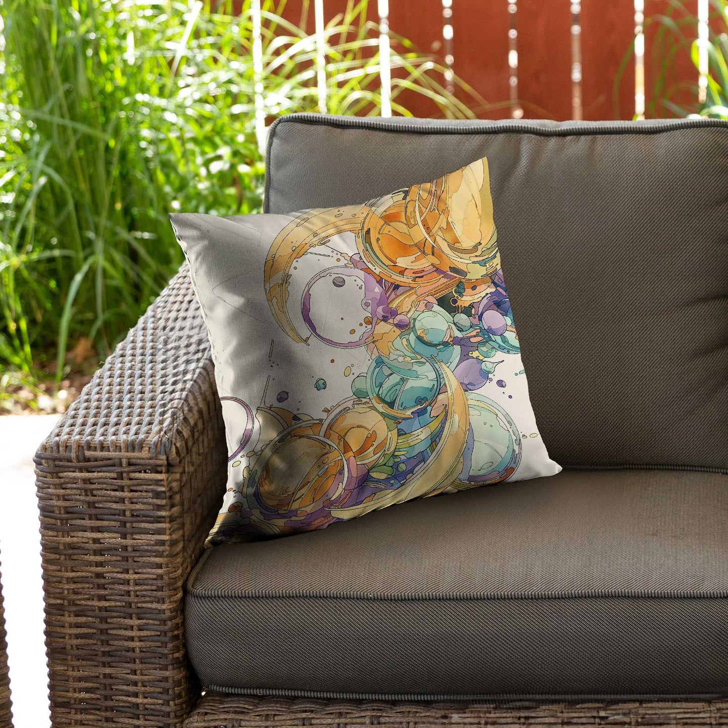 Plan Poly Twill Throw Pillow - Stylish Home Decor Accent