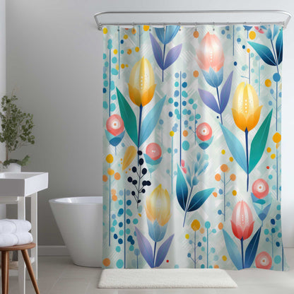 Rideau de douche aux senteurs apaisantes | Décoration de salle de bain relaxante