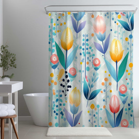 Rideau de douche aux senteurs apaisantes | Décoration de salle de bain relaxante