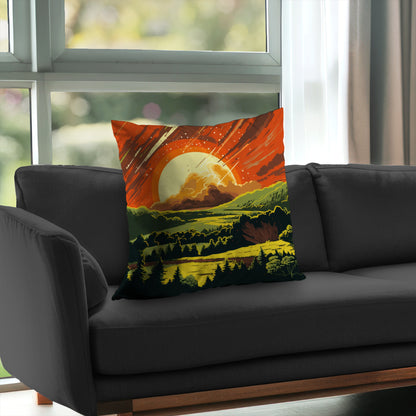 Last Days Orange Poly Twill Throw Pillow Insert for Home Decor
