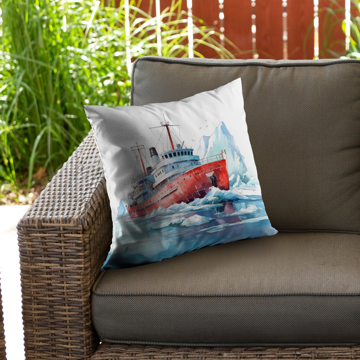 Breaking the Ice White Poly Twill Throw Pillow Insert | Home Decor
