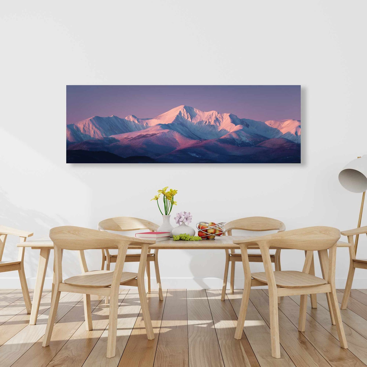 Rising Snow - White Canvas Art for Elegant Home Decor