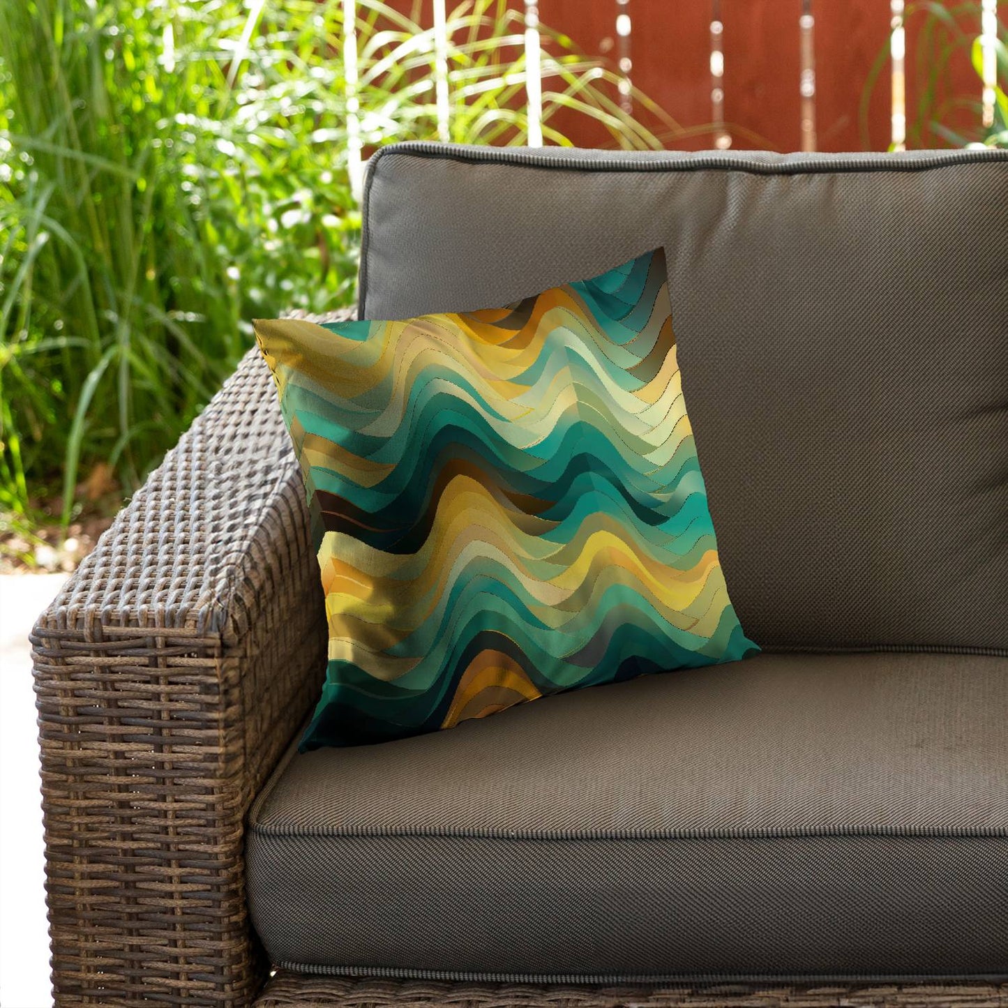 Jagged luxury - Throw pillow - Print on demand