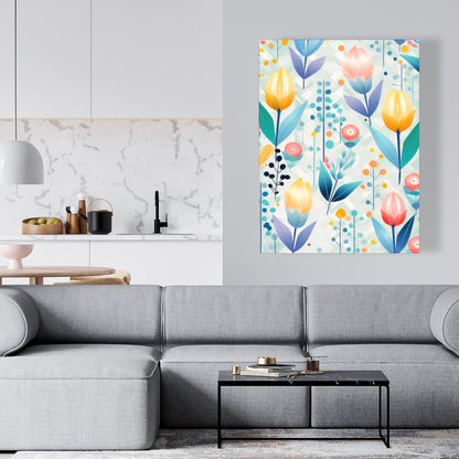 Calming Scents - Orange Canvas for Home Decor | Relaxing Art