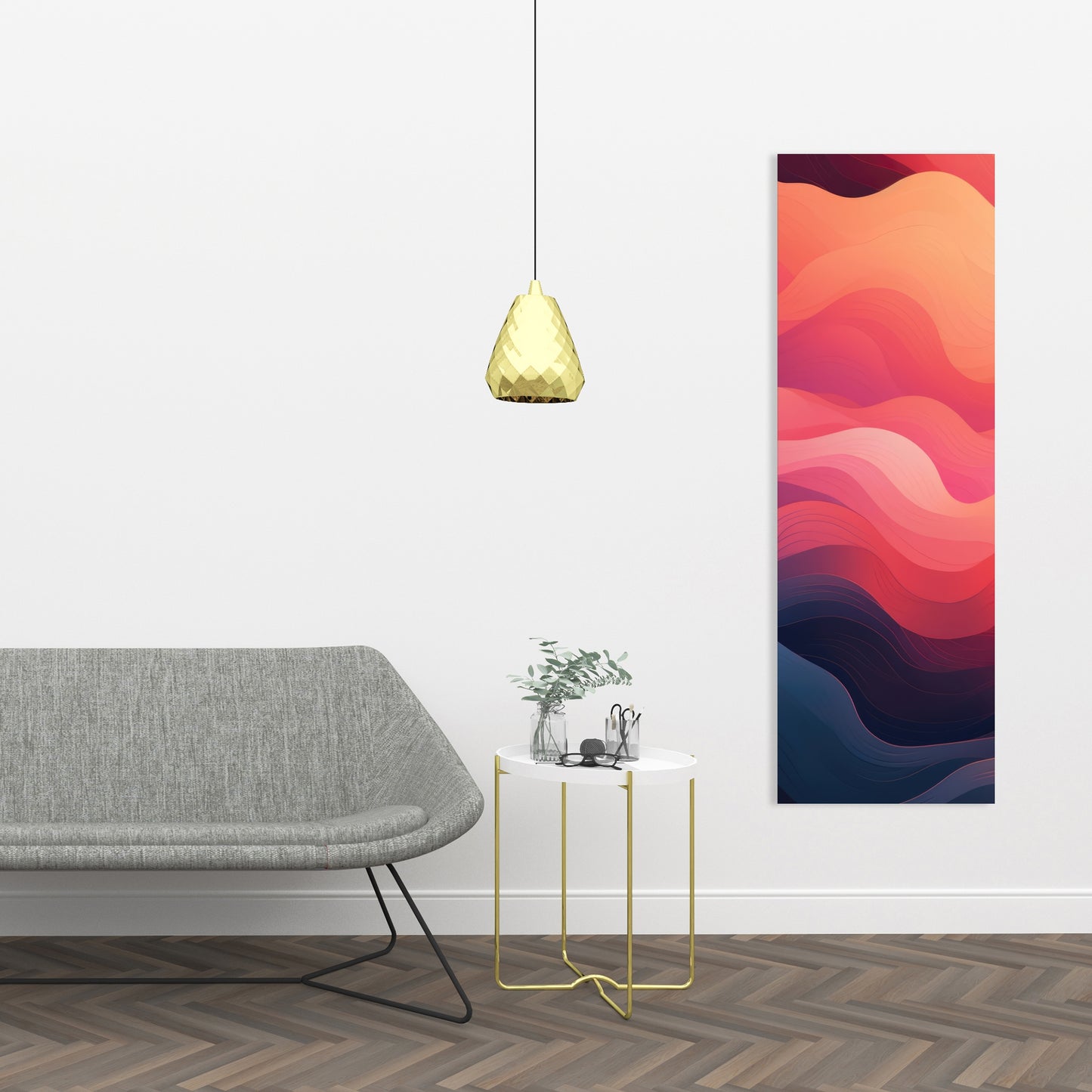 Ethereal Smoke - Pink Canvas Art for Elegant Home Decor