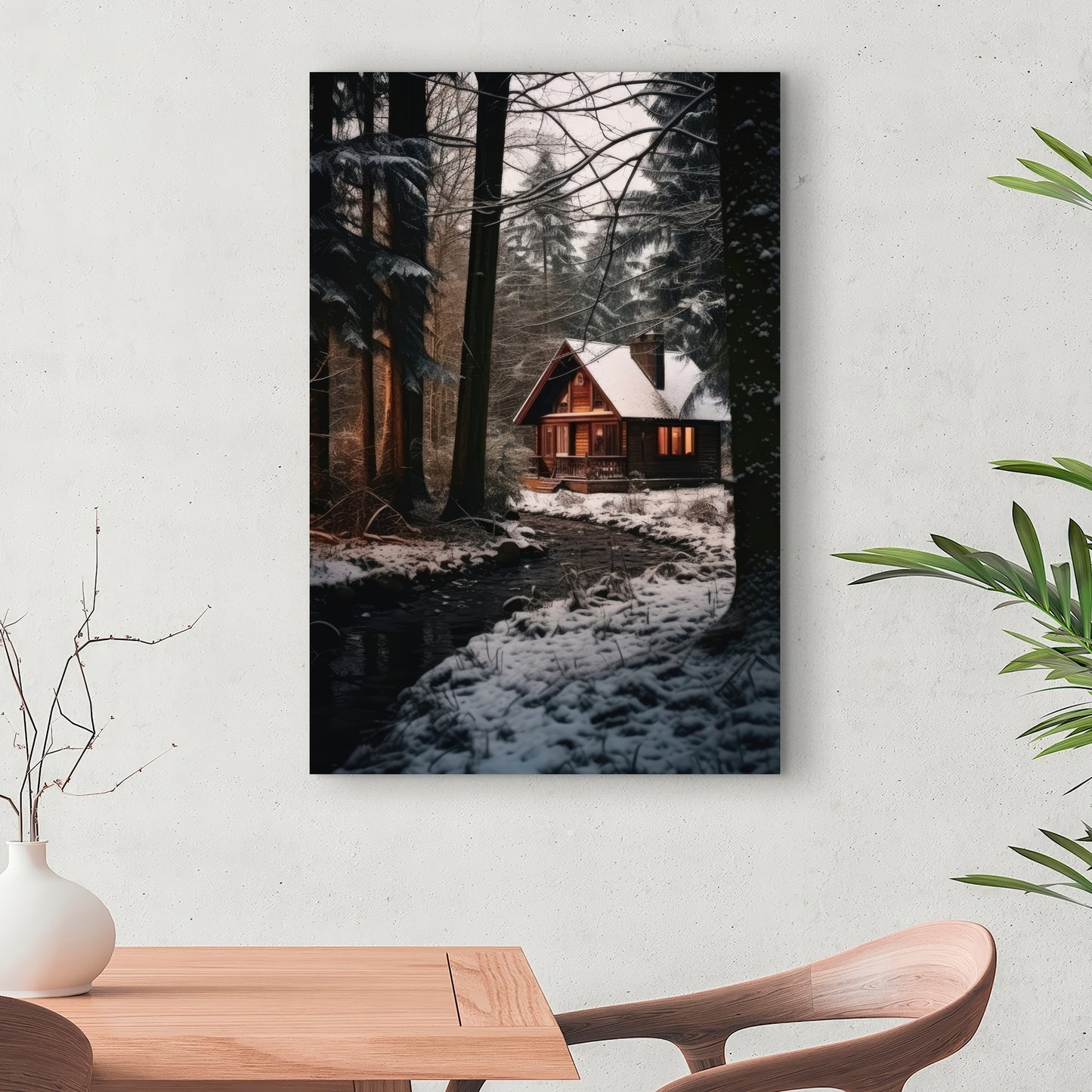 By the river - 32"x32" Canvas