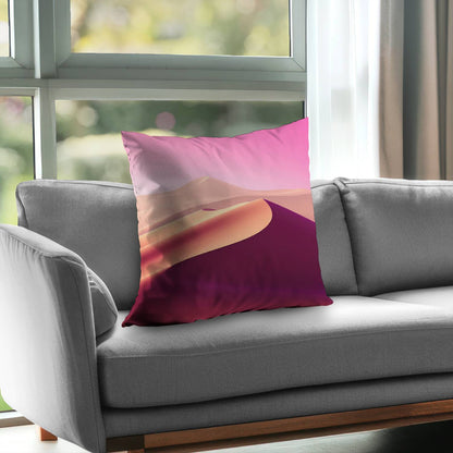 Calm dunes Purple Poly Twill Throw Pillow Insert | Decor