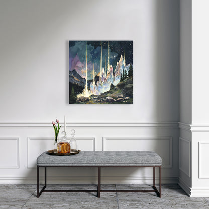 Magical beams - 32"x32" Canvas