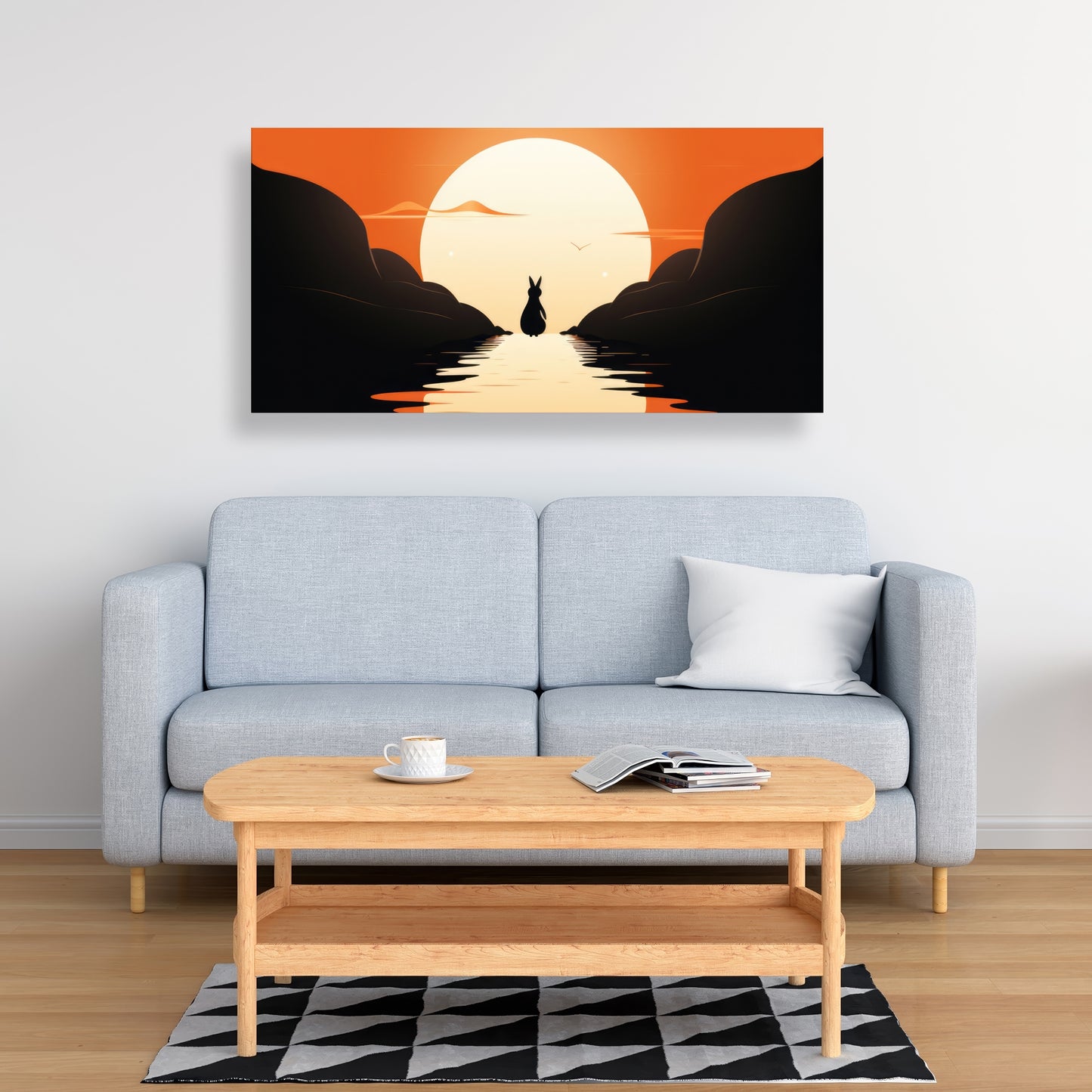 Running away - 32"x32" Canvas