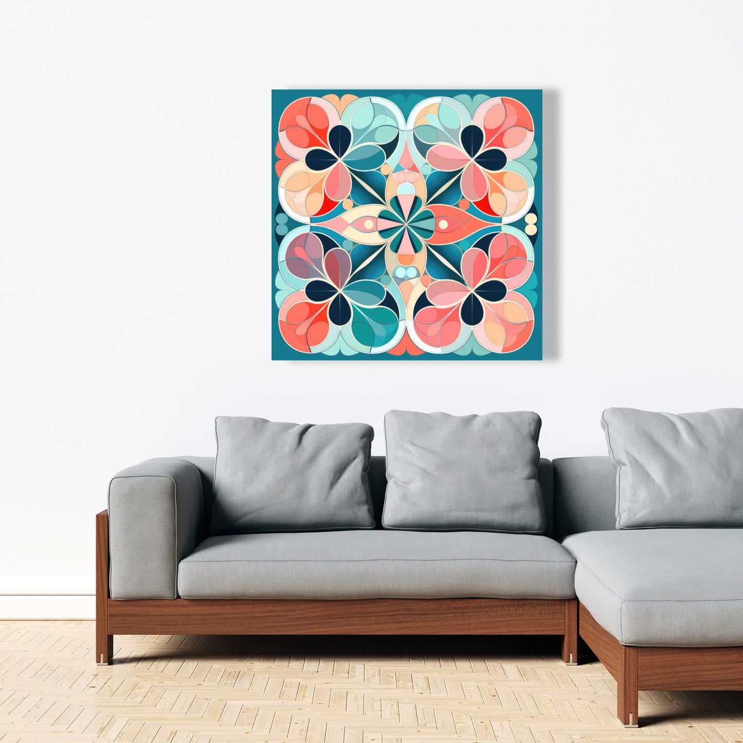 Mandala Turquoise Canvas Art - Stunning Home Decor Piece