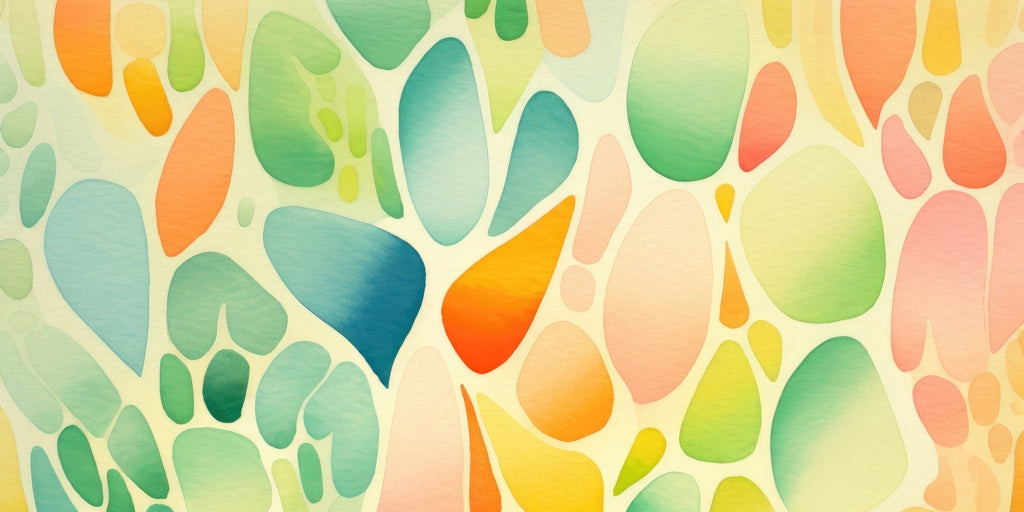 Organic Fruits Green Desk Mat | Eco-Friendly Home Decor
