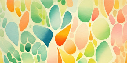 Organic Fruits Green Desk Mat | Eco-Friendly Home Decor