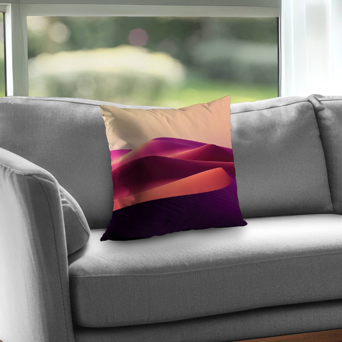 Deep Dunes Purple Poly Twill Throw Pillow Insert | Decor