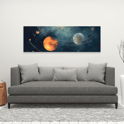 Deep Exploration Blue Canvas | Stunning Home Decor Art