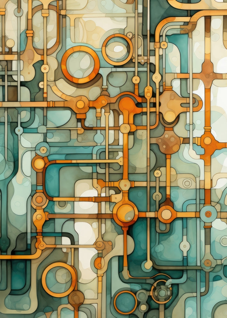 Turns and Bends White Indoor Outdoor Door Mat - Home Decor