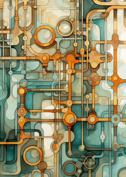 Turns and Bends White Indoor Outdoor Door Mat - Home Decor