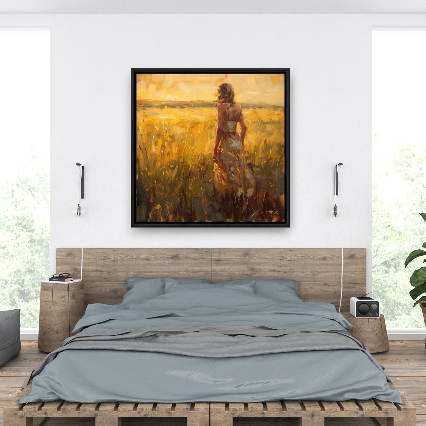 Exploring - 24"x24" Framed canvas