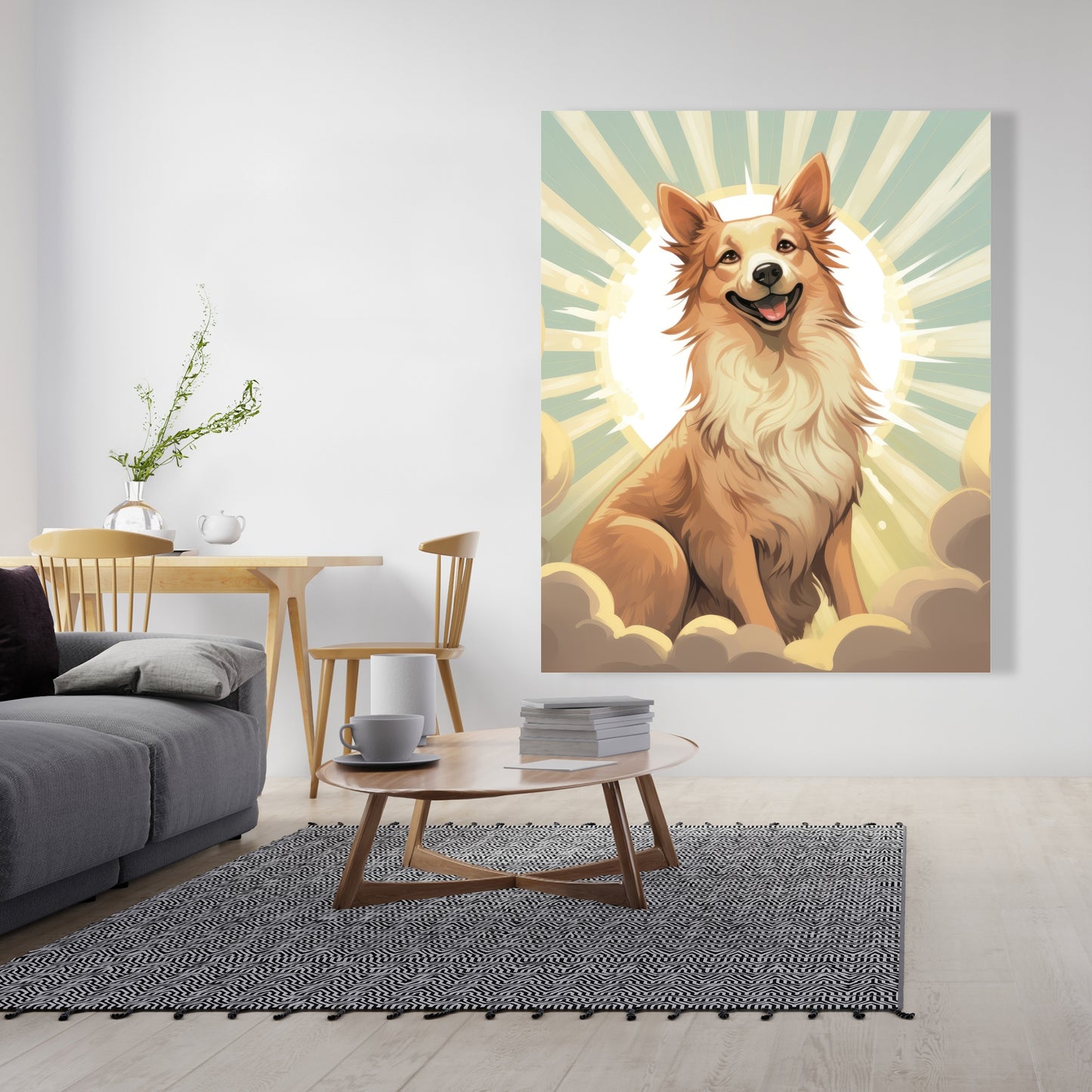 Who's a good boy - 32"x32" Canvas