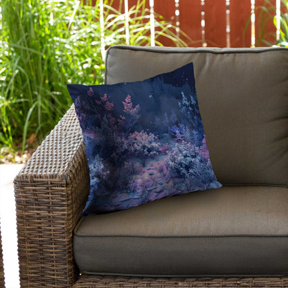 Cold Night Poly Twill Throw Pillow - Cozy Home Decor Accent