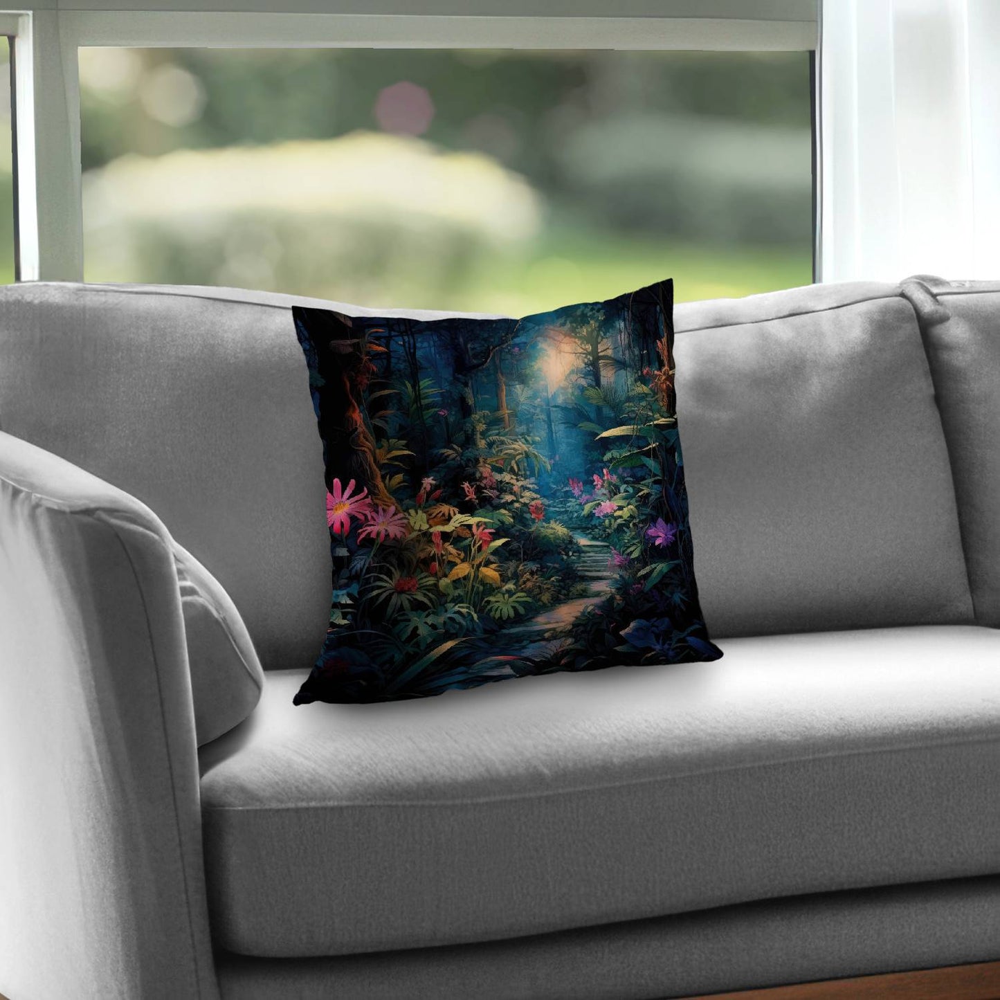 Coussin décoratif en sergé de polyester « Against all odds » - Accessoire de décoration intérieure