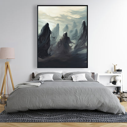 Searching for souls - 36"x36" Framed canvas
