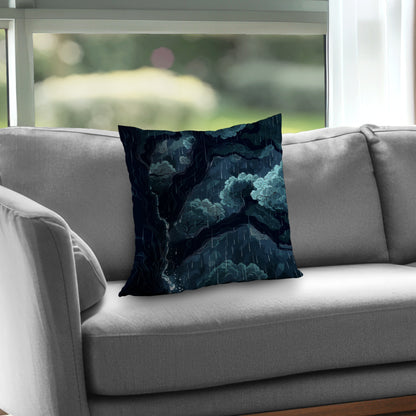 Canopy Blue Poly Twill Throw Pillow Insert for Home Decor