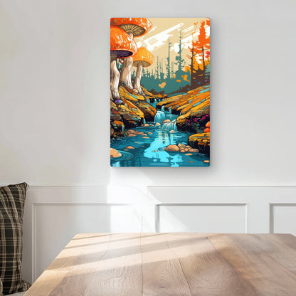 Wisdom Inbound - Red Metal Print for Home Decor | Unique Art