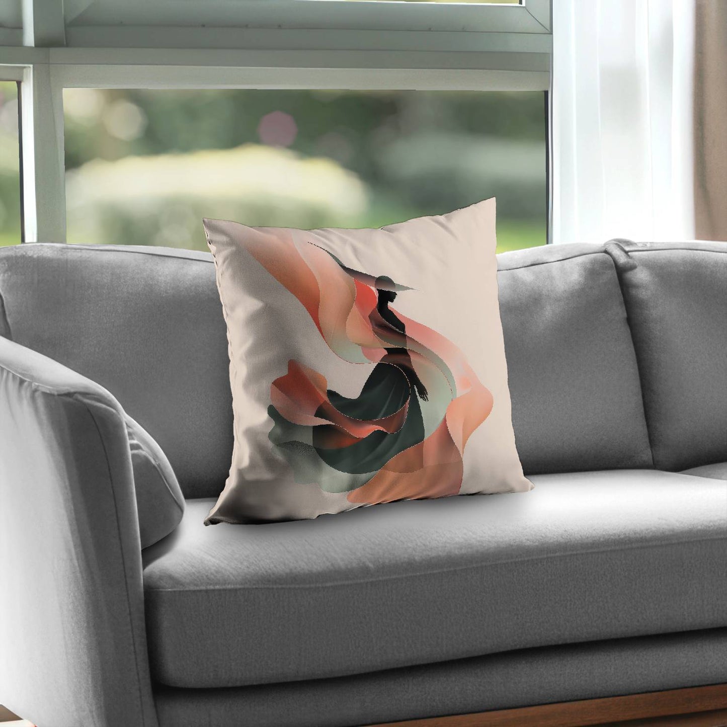 Elegance Poly Twill Throw Pillow - Stylish Home Decor Accent