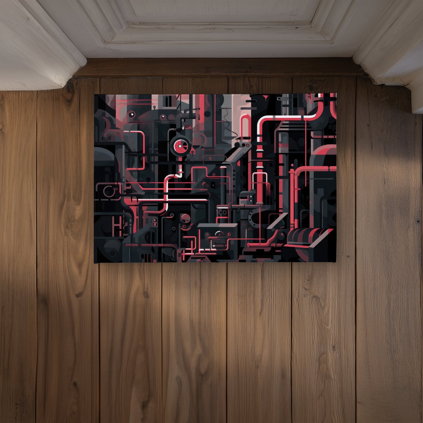 Industrial Empire Gray Indoor Outdoor Door Mat - Home Decor