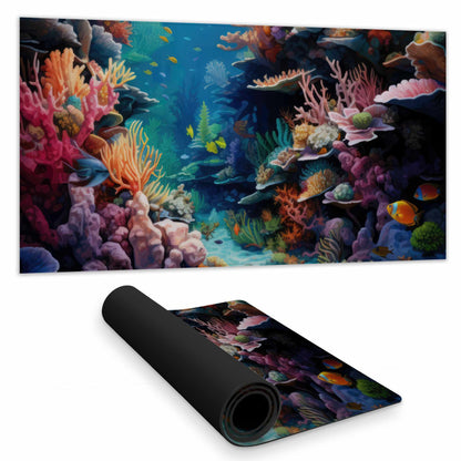 Coral Desk Mat - Stylish Home Decor Desk Pad for Office
