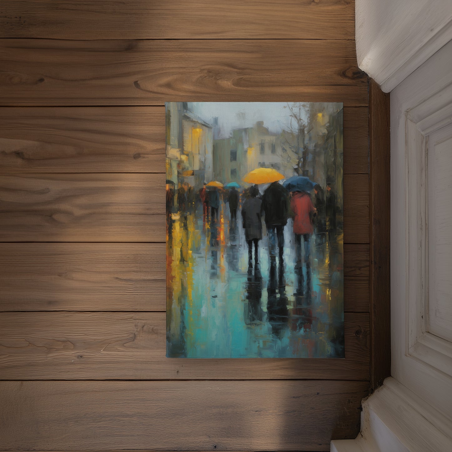 Rainy Day Gray Indoor Outdoor Door Mat | Home Decor Accent