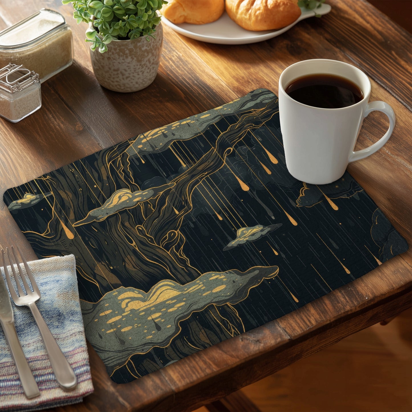 Goopy Braided Polyester Placemat | Stylish Home Decor