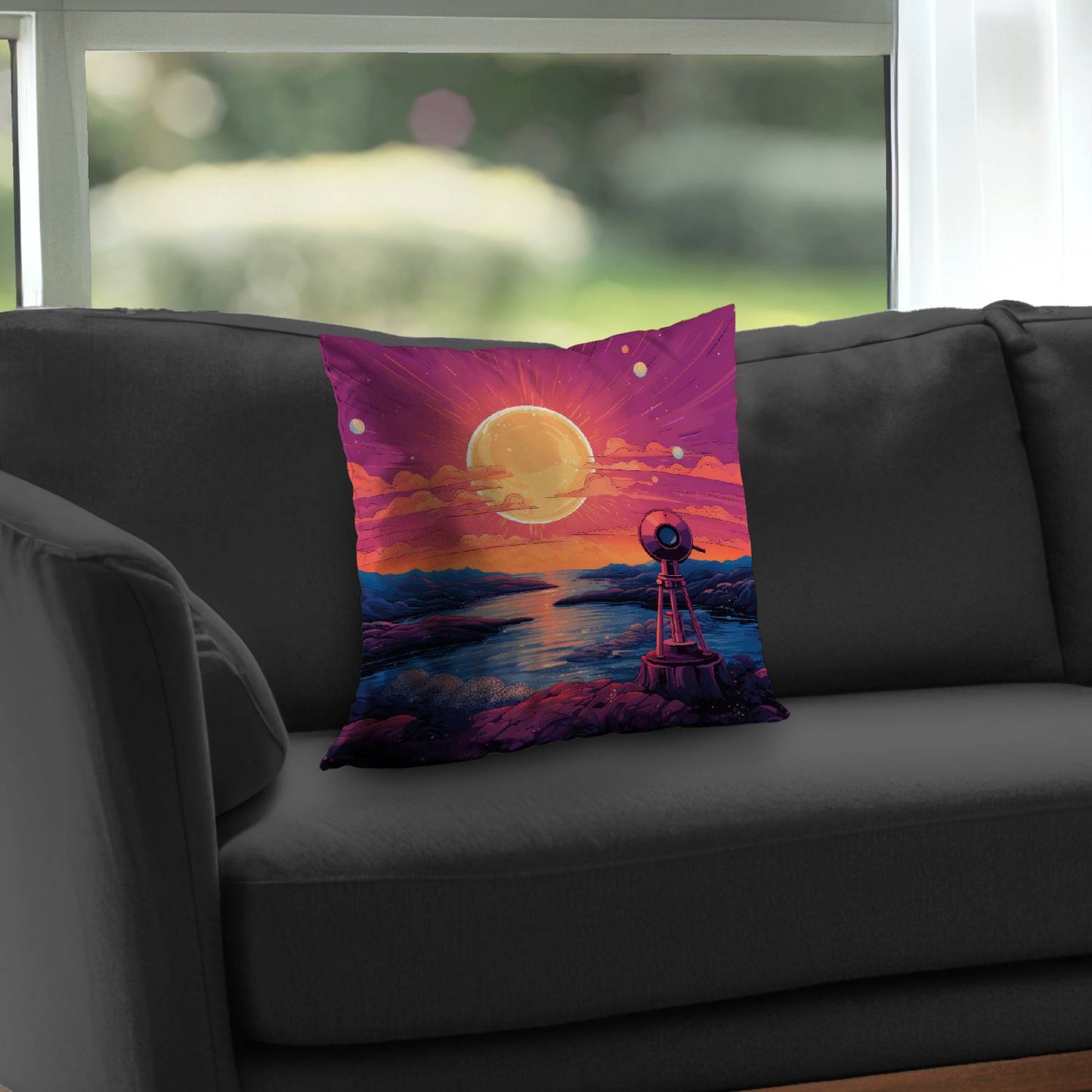 Measure the calm - Throw pillow - Print on demand