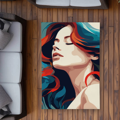 Zen Red Outdoor Area Rug | Stylish Home Decor for Patios