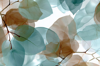 Translucent Leaves - Brown Outdoor Area Rug for Home Decor