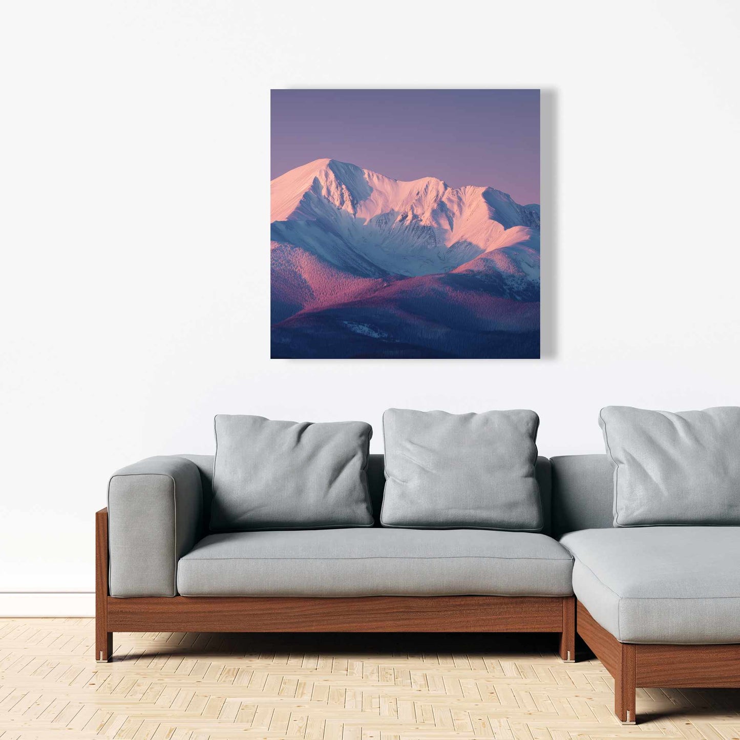 Rising Snow - White Canvas Art for Elegant Home Decor