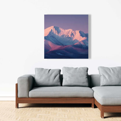 Rising Snow - White Canvas Art for Elegant Home Decor