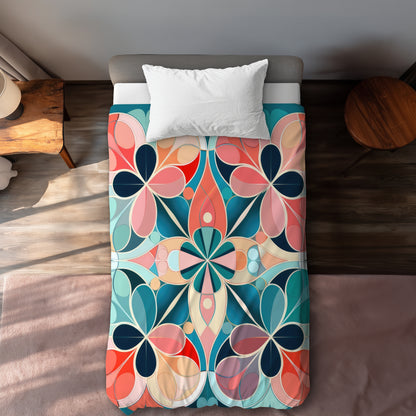 Mandala Coral Duvet Cover | Stylish Home Decor Accent