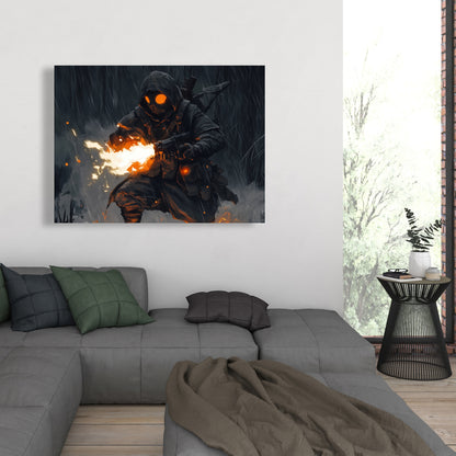 Scorch White Canvas - Stylish Home Decor for Any Space