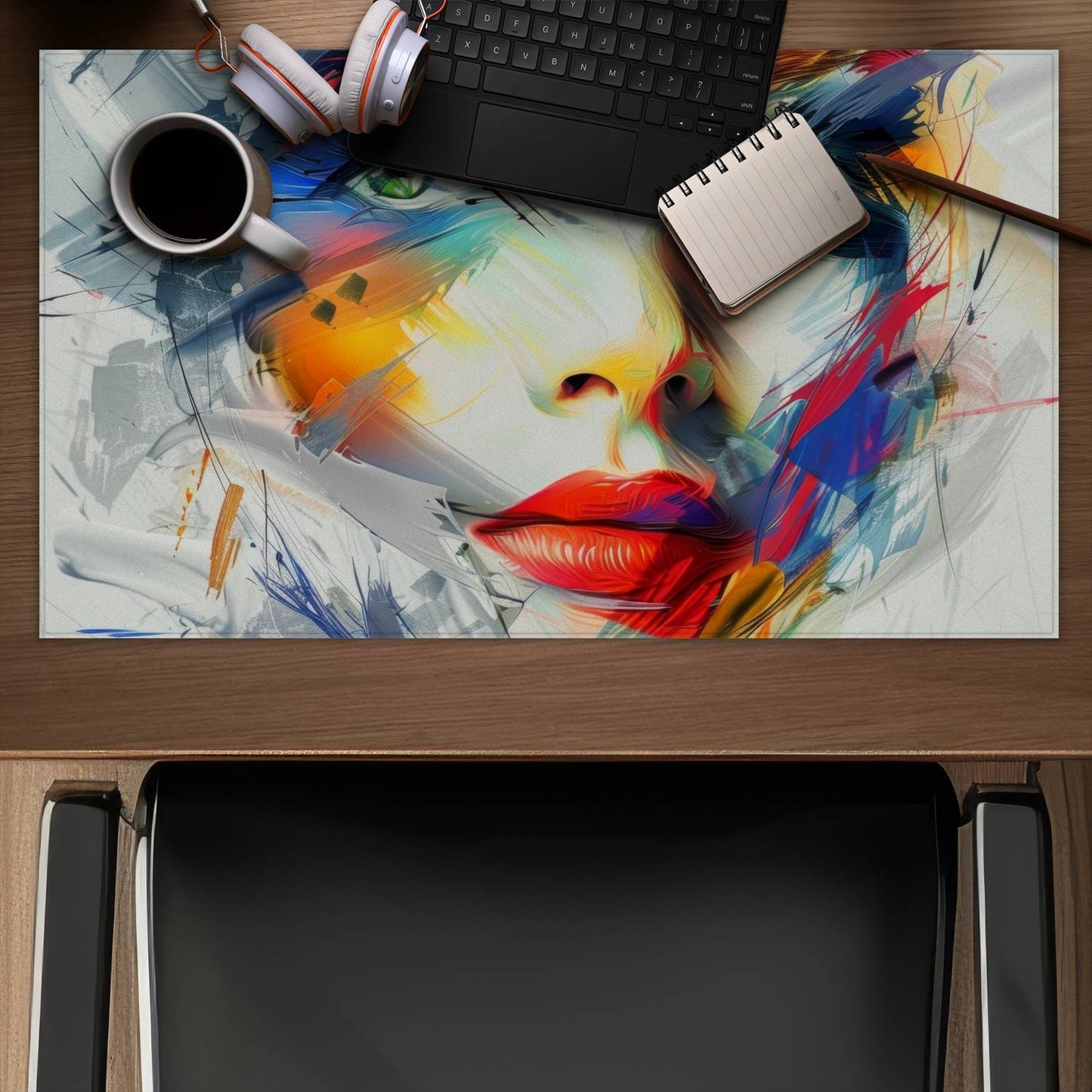 Abstract look - Desk mat - Print on demand