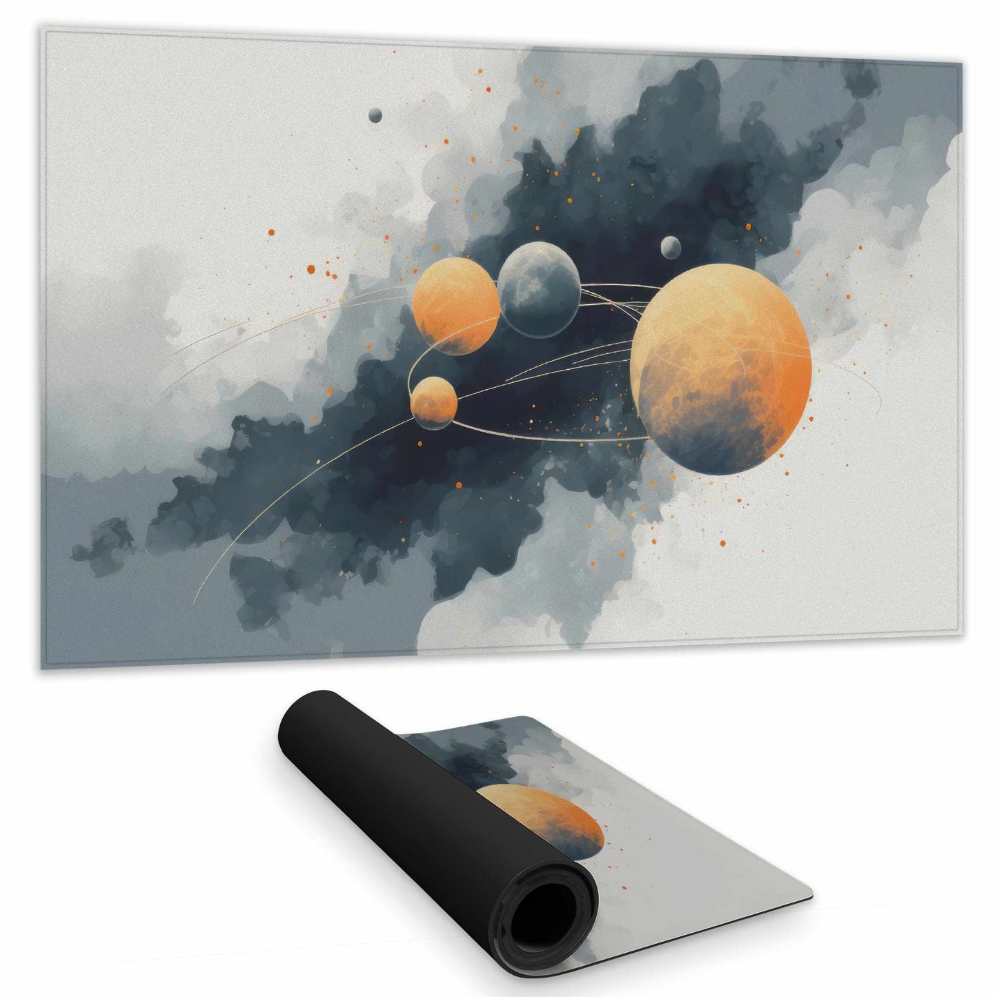 Tapis de jeu Cercle de Planètes | Tapis de décoration d'intérieur unique