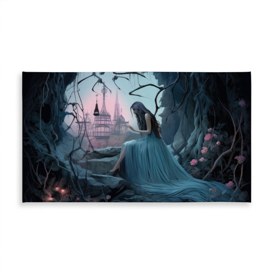 Morose Cave Pink Indoor Outdoor Tablecloth for Home Decor