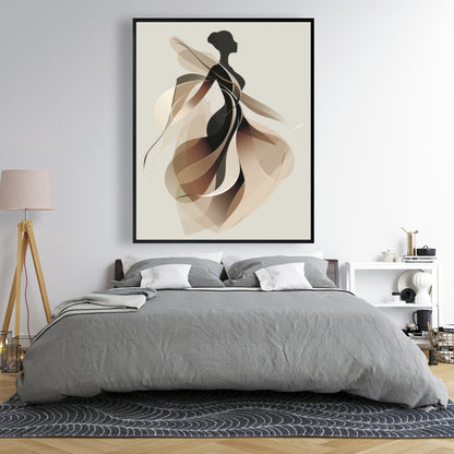 Classy silhouette - 36"x36" Framed canvas