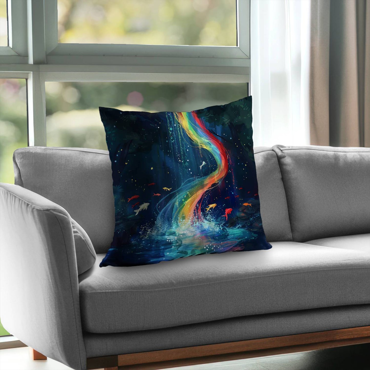 Swirl - Throw pillow - Print on demand